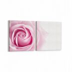 Olla 11572K2Y Çiçek Görseli Kare 2'li Yatay Kanvas Tablo (Ölçü: 125X60)