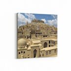 Olla 18486K Yapı Görseli Kare Kanvas Tablo (Ölçü: 60X60)