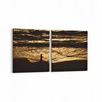 Olla 14378K2Y Doğa / Manzara Görseli Kare 2'li Yatay Kanvas Tablo (Ölçü: 65X30)