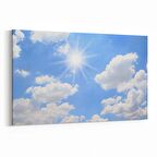 Olla 15728Y Gökyüzü Bulut Görseli  Yatay Kanvas Tablo (Ölçü: 45X30)
