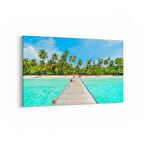 Olla 16510Y Kumsal / Sahil Görseli Yatay Kanvas Tablo (Ölçü: 120X80)