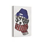 Olla 12623D Hayvanlar Alemi Görseli Dikey Kanvas Tablo (Ölçü: 60X90)