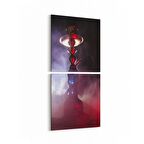 Olla 15254K2D Gıda Görseli 2'li Dikey Kanvas Tablo (Ölçü: 30X65)