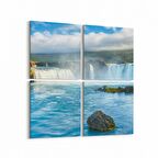 Olla 13456K4 Doğa / Manzara Görseli Kare 4'lü Kanvas Tablo (Ölçü: 145X145)