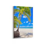 Olla 16496D Kumsal / Sahil Görseli Dikey Kanvas Tablo (Ölçü: 70X105)