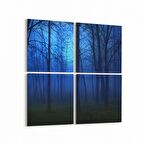 Olla 14492K4 Doğa / Manzara Görseli Kare 4'lü Kanvas Tablo (Ölçü: 145X145)