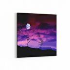 Olla 15959K Günbatımı Görseli Kare Kanvas Tablo (Ölçü: 25X25)