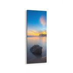 Olla 16001DI Günbatımı Görseli Dikey İnce Kanvas Tablo (Ölçü: 30X90)