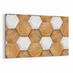 Olla 14956Y Geometrik Desen Görseli Yatay Kanvas Tablo (Ölçü: 150X100)