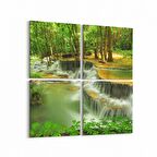 Olla 13330K4 Doğa / Manzara Görseli Kare 4'lü Kanvas Tablo (Ölçü: 125X125)