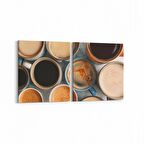 Olla 14986K2Y Gıda Görseli Kare 2'li Yatay Kanvas Tablo (Ölçü: 105X50)