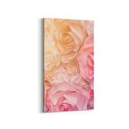 Olla 11550DD Çiçek Görseli Dikey Dar Kanvas Tablo (Ölçü: 30X60)