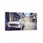 Olla 12277K2Y Araç Görseli Kare 2'li Yatay Kanvas Tablo (Ölçü: 65X30)