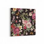Olla 11785K Çiçek Görseli Kare Kanvas Tablo (Ölçü: 25X25)