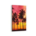 Olla 16037DD Günbatımı Görseli Dikey Dar Kanvas Tablo (Ölçü: 40X80)