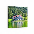 Olla 18943K Yapı Görseli Kare Kanvas Tablo (Ölçü: 30X30)