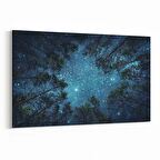 Olla 14798Y Gece Gökyüzü Görseli Yatay Kanvas Tablo (Ölçü: 150X100)