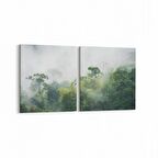 Olla 14086K2Y Doğa / Manzara Görseli Kare 2'li Yatay Kanvas Tablo (Ölçü: 145X70)