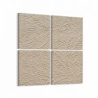 Olla 10049K4 Abstract 3 Boyut Görsel Kare 4'lü Kanvas Tablo (Ölçü: 145X145)