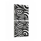 Olla 10059K2D Abstract Görsel Kare 2'li Dikey Kanvas Tablo (Ölçü: 30X65)