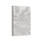 Olla 10454D Beyaz Kabartma Görseli Dikey Kanvas Tablo (Ölçü: 60X90)