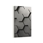 Olla 10026DD Abstract 3 Boyut Görsel Dikey Dar Kanvas Tablo (Ölçü: 60X120)