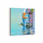 Olla 18099K4 Yapı Görseli Kare 4'lü Kanvas Tablo (Ölçü: 145X145)