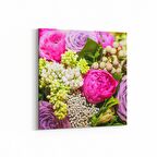 Olla 11563K Çiçek Görseli Kare Kanvas Tablo (Ölçü: 30X30)