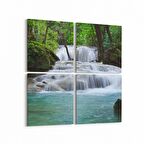 Olla 13417K4 Doğa / Manzara Görseli Kare 4'lü Kanvas Tablo (Ölçü: 145X145)