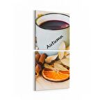 Olla 15017K2D Gıda Görseli 2'li Dikey Kanvas Tablo (Ölçü: 30X65)