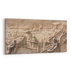 Olla 16265YD Heykel / Sanat Görseli Yatay Dar Kanvas Tablo (Ölçü: 80X40)