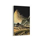 Olla 17603DD Uzay Görseli Dikey Dar Kanvas Tablo (Ölçü: 40X80)