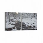 Olla 14140K2Y Doğa / Manzara Görseli Kare 2'li Yatay Kanvas Tablo (Ölçü: 125X60)