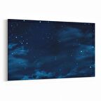 Olla 14741Y Gece Gökyüzü Görseli Yatay Kanvas Tablo (Ölçü: 70X50)