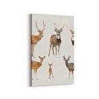 Olla 12686D Hayvanlar Alemi Görseli Dikey Kanvas Tablo (Ölçü: 20X30)