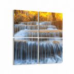 Olla 14048K4 Doğa / Manzara Görseli Kare 4'lü Kanvas Tablo (Ölçü: 65X65)