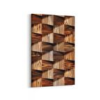 Olla 12016D Ahşap Desen Görseli Dikey Kanvas Tablo (Ölçü: 100X150)