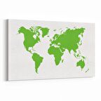 Olla 16237Y Harita Görseli Yatay Kanvas Tablo (Ölçü: 120X80)