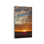 Olla 16118DD Günbatımı Görseli Dikey Dar Kanvas Tablo (Ölçü: 40X80)