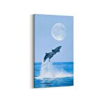 Olla 12973DD Deniz / Okyanus Görseli Dikey Dar Kanvas Tablo (Ölçü: 30X60)