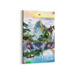Olla 13575D Doğa / Manzara Görseli Dikey Kanvas Tablo (Ölçü: 60X90)