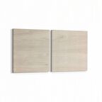 Olla 12040K2Y Ahşap Desen Görseli Kare 2'li Yatay Kanvas Tablo (Ölçü: 85X40)