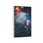 Olla 17684DD Uzay Görseli Dikey Dar Kanvas Tablo (Ölçü: 40X80)