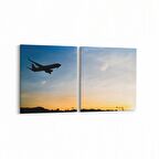 Olla 12342K2Y Araç Görseli Kare 2'li Yatay Kanvas Tablo (Ölçü: 65X30)