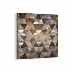 Olla 10035K Abstract 3 Boyut Görsel Kare Kanvas Tablo (Ölçü: 25X25)