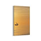 Olla 15913DD Günbatımı Görseli Dikey Dar Kanvas Tablo (Ölçü: 40X80)