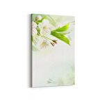 Olla 11675D Orkide Çiçek Görseli Dikey Kanvas Tablo (Ölçü: 60X90)