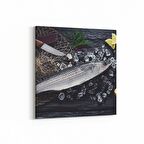 Olla 15193K Gıda Görseli Kare Kanvas Tablo (Ölçü: 25X25)