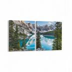 Olla 13728K2Y Doğa / Manzara Görseli Kare 2'li Yatay Kanvas Tablo (Ölçü: 125X60)