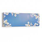 Olla 10948YI Ağaç Görseli Yatay İnce Kanvas Tablo (Ölçü: 90X30)